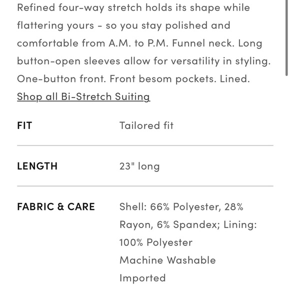 16P Ann Taylor light gray suit jacket lightly worn in excellent condition - Picture 7 of 7